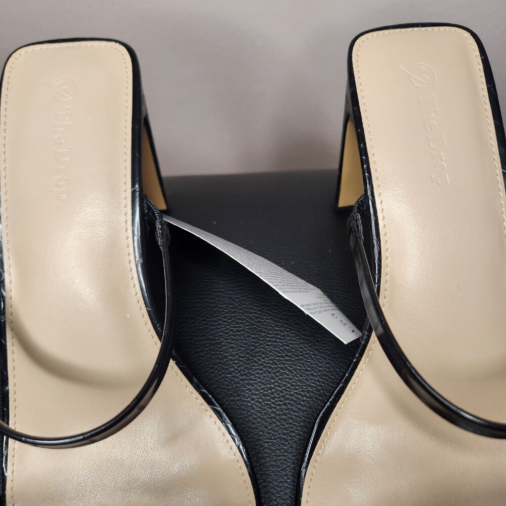 ⭐Brand New The Drop Womens Avery Square Toe Tortoise Shell Heel Size 10⭐ - Picture 2 of 8